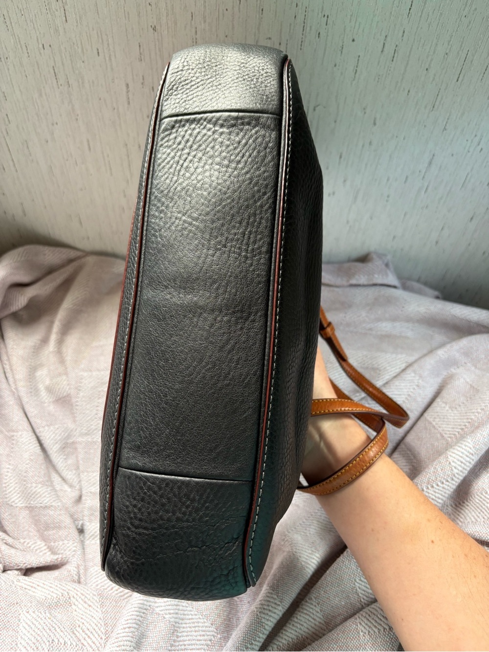 Coach bundle vintage Chelsea tote blue black leather bag - Picture 8 of 16